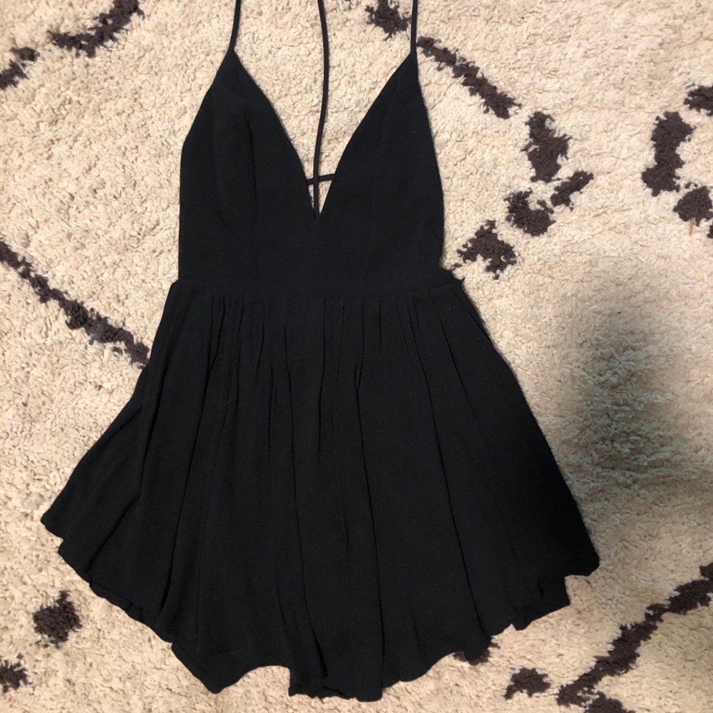 Revolve Get Out Dress in Black - Picture 3 of 5